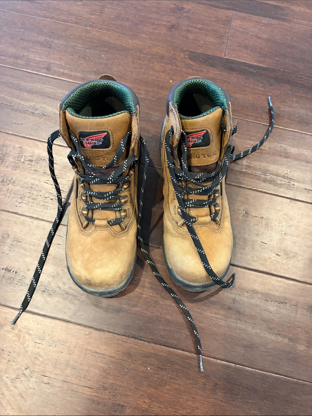 Red Wing Steel Toed Leather Ankle Work Boots